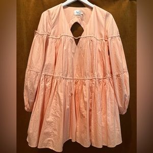 Aje peach dress. Size 10. Hardly worn.